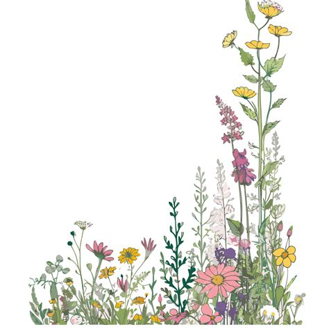 flower background vector|Wildflower Clip Art .